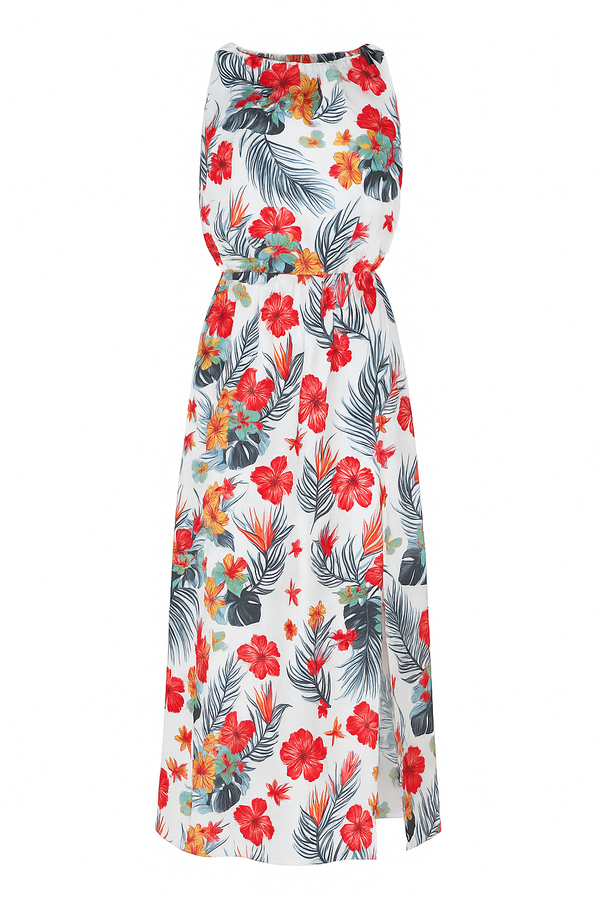 Eleganta maksi kleita ar šķēlumu