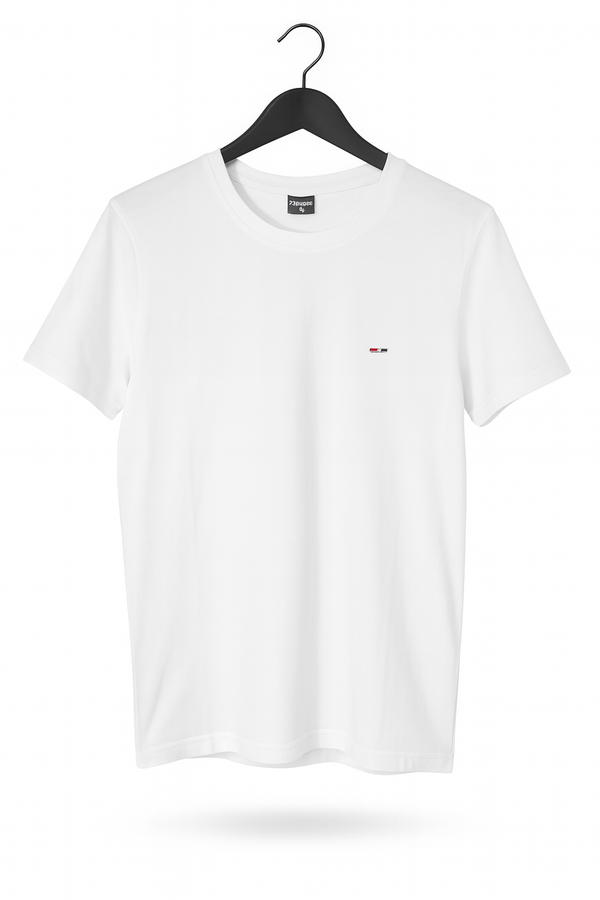 Balts vīriešu T-krekls — vienkāršs, stilīgs un neaizvietojams!