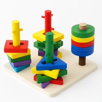 Krāsaini koka klucīši — izglītojoša un jautra rotaļlieta bērniem!